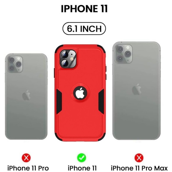 FireNova IPhone 11 Red case drop proof 6.1 awesome heavy duty protective case - Picture 8 of 11